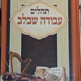 תהילים גדול עבודה שבלב אותיות מאירות עיניים כריכה קשה 22×15 ס.מ
